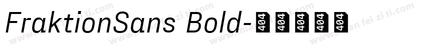 FraktionSans Bold字体转换